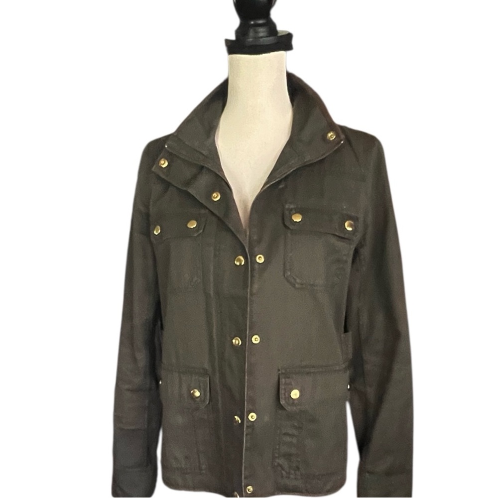 J.Crew twill field jacket in mossy brown. Size Small.